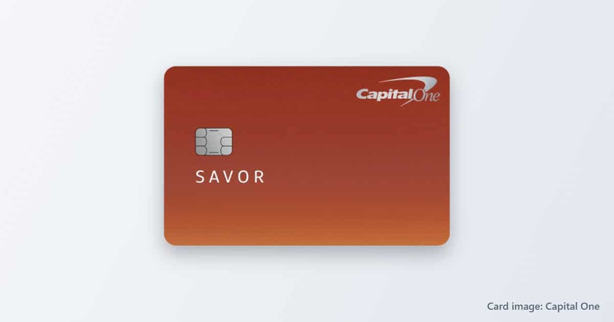 Capital One Savor Cash Rewards card