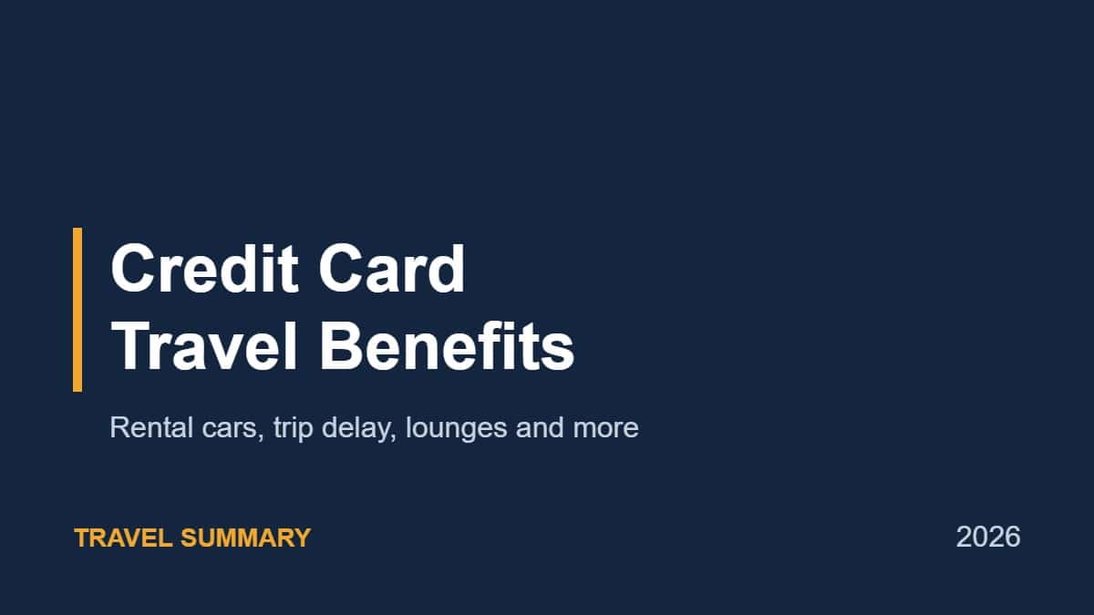 Credit Card Travel Benefits (Travel Summary title graphic)